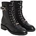 Rubber Sole Combat Boot W Hw Stivaletti Pelle Scarpe Donna Nero Eu 36, Hw0hw01254 Bax - Foto miniatura 2
