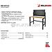 Banco Da Lavoro Pieghevole Richiudibile Da Parete Holzmann Wb142fold - Foto miniatura 7