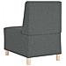 Divano Sedia Grigio Scuro 55 cm in Tessuto - Foto miniatura 2