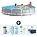 Piscina Fuori Terra - In Giro - 366x366x76 Cm - Grigio - Include Accessori Coordinati Cb86 - Foto miniatura 1
