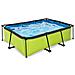 Piscina Fuori Terra - Rettangolo - 220x150x65 Cm - Groen - Include Accessori Coordinati Cb4 - Foto miniatura 4