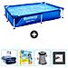 Piscina Fuori Terra - Rettangolo - 221x150x43 Cm - Blu - Include Accessori Coordinati Cb8 - Foto miniatura 1