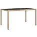 Tavolo Giardino 150x90x75cm Vetro Temperato Polyrattan Beige - Foto miniatura 1