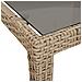 Tavolo Giardino 150x90x75cm Vetro Temperato Polyrattan Beige - Foto miniatura 4