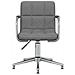 Sedia Da Ufficio Girevole Grigio Chiaro In Tessuto - Foto miniatura 2