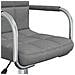 Sedia Da Ufficio Girevole Grigio Chiaro In Tessuto - Foto miniatura 6