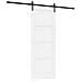 Porta Scorrevole con Set di Accessori 'ORKDAL'Bianca in Legno Massello di Pino - Foto miniatura 1