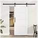 Porta Scorrevole con Set di Accessori 'ORKDAL'Bianca in Legno Massello di Pino - Foto miniatura 2