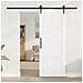 Porta Scorrevole con Set di Accessori 'ORKDAL'Bianca in Legno Massello di Pino - Foto miniatura 3