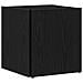 Tavolino Nero Rovere 33x33x34,5 cm Legno Ingegnerizzato - Foto miniatura 4