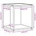 Tavolino Nero Rovere 33x33x34,5 cm Legno Ingegnerizzato - Foto miniatura 8