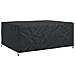 Copertura per mobili da esterno Nero 220 x 190 x 85 cm 210D - Foto miniatura 1