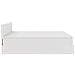 Struttura Letto Pouf con Materassi Bianco 180x200 cm Similpelle - Foto miniatura 9