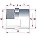 Raccordo Pvc Transizione  Manicotto Riduzione 25-20mm X 1/2   Pn10 - Foto miniatura 2