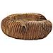 Svuotatasche Garit In Teak Riciclato Scolpito 37x40x16 Cm — Pezzo Unico - Foto miniatura 1