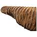 Svuotatasche Garit In Teak Riciclato Scolpito 37x40x16 Cm — Pezzo Unico - Foto miniatura 4