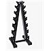 Rmvn-6p Rack Rastrelliera Porta Manubri Vinile E Neoprene 6 Paia 35 X 34 X 79 Cm - Foto miniatura 2