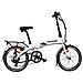 Bici E-bike Pieghevole Misura 20 Batteria Integrata Samsung 36v 10.2ah Motore Bafang 250w 45nm Bicicletta Richiudibile - 31 Bianco - Foto miniatura 1
