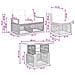 Set Divano da Giardino 13 pz Grigio e Grigio Scuro polyrattan - Foto miniatura 8