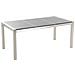 Set Di Tavolo E 6 Sedie Da Giardino In Acciaio, Granito E Fibra Tessile Grigia - Grigio Lucido - 180cm - Grosseto - Foto miniatura 6