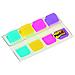 Dispenser 40 Segnapagina Post-it Index Strong Mini 676 Vivaci 15,8x38mm - Foto miniatura 3