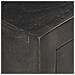 Comodino Nero E Oro 40x30x50 Cm In Legno Massello Di Mango - Foto miniatura 2