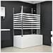 Cabina da Bagno 120x68x130 cm in Vetro Temperato a Righe - Foto miniatura 2