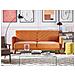 Divano 3 Posti Velluto Arancione Senja - Foto miniatura 8