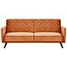 Divano 3 Posti Velluto Arancione Senja - Foto miniatura 9