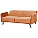 Divano 3 Posti Velluto Arancione Senja - Foto miniatura 7