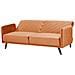 Divano 3 Posti Velluto Arancione Senja - Foto miniatura 12