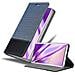 Custodia Compatibile Con Samsung Galaxy Note 10 Plus In Blu Scuro Nero - Coperchio Protettiva Con Chiusura Magnetica, Funzione Stand E Tasca Per Le Carte - Foto miniatura 1