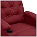 Poltrona Massaggiante Elettrica Rosso Vino in Tessuto - Foto miniatura 8
