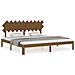 Giroletto Con Testiera Miele 200x200 Cm In Legno Massello - Foto miniatura 2