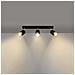 Lampada Da Soffitto Nero 3 Nero /oro Sl. 1071 - Moderno Lampade Da Soffitto Oro Nero 18x45x5 Cm - Foto miniatura 3