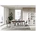 Tavolo Allungabile 90x180/284 Cm Naxy Mix Piano Bianco Frassino - Gambe Noce - Noce /bianco Frassino - Foto miniatura 4