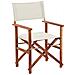 Set Di 2 Sedie In Legno Di Acacia Scuro E Bianco Sporco Cine - Foto miniatura 2