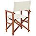 Set Di 2 Sedie In Legno Di Acacia Scuro E Bianco Sporco Cine - Foto miniatura 5
