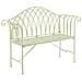 Panchina Da Giardino Milazzo 130 Cm Metallo Verde Chiaro - Foto miniatura 2