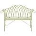 Panchina Da Giardino Milazzo 130 Cm Metallo Verde Chiaro - Foto miniatura 4