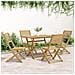 Sedie Giardino Pieghevoli 4 Pz 48,5x61,5x87 Cm Massello Acacia - Foto miniatura 3