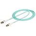 Cavo in fibra ottica multimodale OM4 LC a LC (UPC) con linguette push-pull, 3m, 50/125µm, Reti 100G, Insensibile alla piegatura, Bassa perdita di inserzione, Cavo patch /bretella in fibra ottica LSZH - Foto miniatura 5
