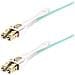 Cavo in fibra ottica multimodale OM4 LC a LC (UPC) con linguette push-pull, 3m, 50/125µm, Reti 100G, Insensibile alla piegatura, Bassa perdita di inserzione, Cavo patch /bretella in fibra ottica LSZH - Foto miniatura 1