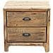 Mobiletto Comodino Da Interno Camera Da Letto In Legno Di Pino Con 2 Cassetti Linea Classic - Foto miniatura 7