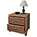 Mobiletto Comodino Da Interno Camera Da Letto In Legno Di Pino Con 2 Cassetti Linea Classic - Foto miniatura 4
