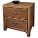 Mobiletto Comodino Da Interno Camera Da Letto In Legno Di Pino Con 2 Cassetti Linea Classic - Foto miniatura 5