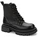 Black Casual Closed Booties Stivaletti Sintetico E Tessile Scarpe Donna Nero Eu 36, 938021/02-01 - Foto miniatura 1