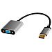 CDA0109 adattatore per inversione del genere dei cavi DisplayPort VGA Nero, Grigio - Foto miniatura 1