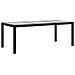 Lusso Casadino -  Tavolo Giardino Nero 190x90x75 Cm Vetro Temperato E Polyrattan - Foto miniatura 1