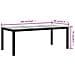 Lusso Casadino -  Tavolo Giardino Nero 190x90x75 Cm Vetro Temperato E Polyrattan - Foto miniatura 4